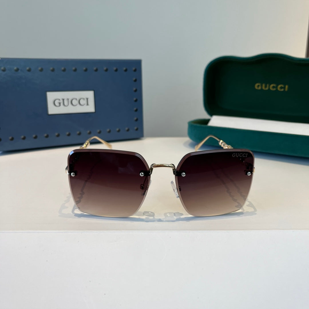 Gucci Oversized Silver Lens Sunglasses for Women - 398292 - detail image 2