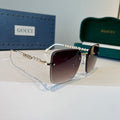 Gucci Oversized Silver Lens Sunglasses for Women - 997563
