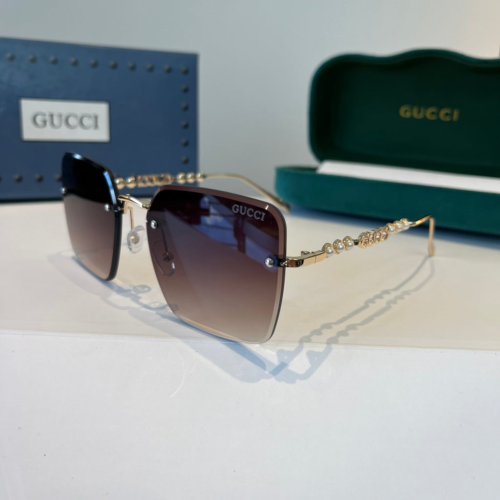 Gucci Oversized Silver Lens Sunglasses for Women - 398292 - detail image 3