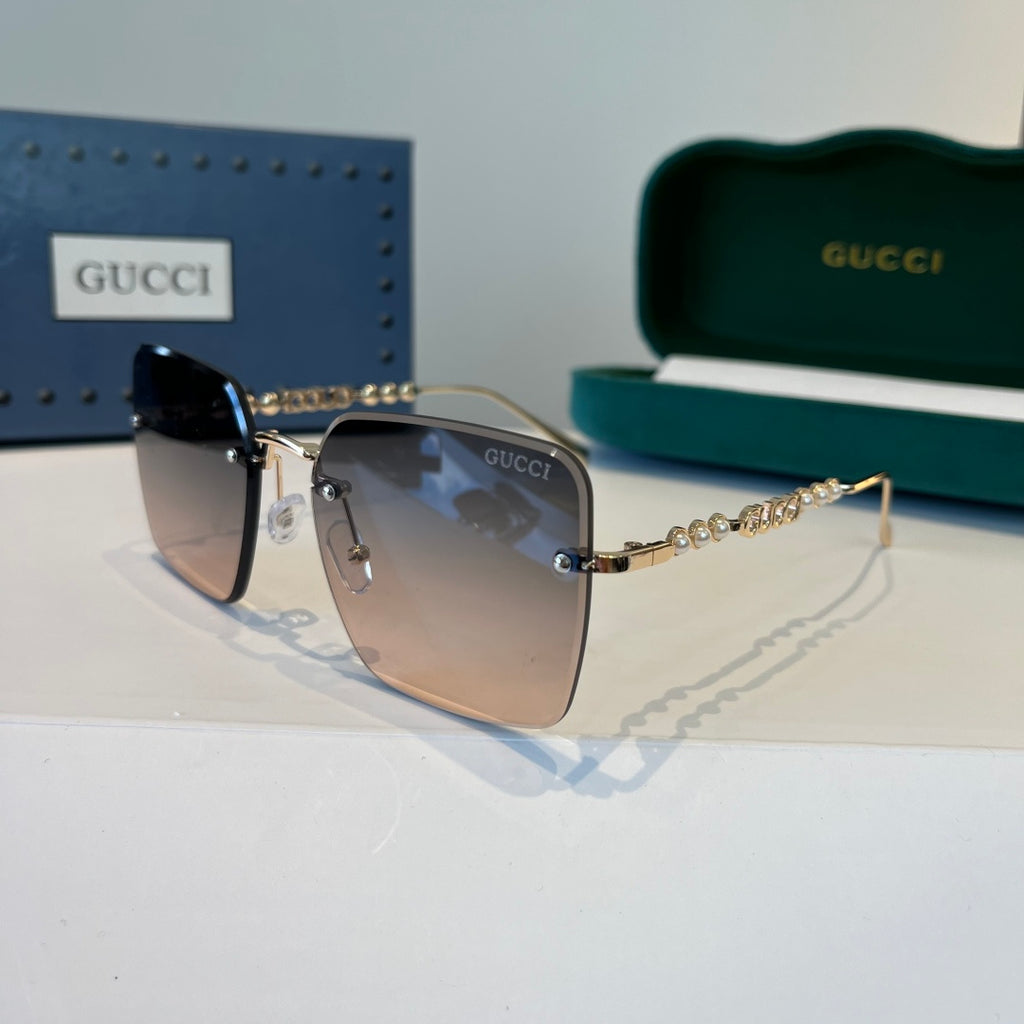 Gucci Oversized Silver Lens Sunglasses for Women - 398293 - detail image 3