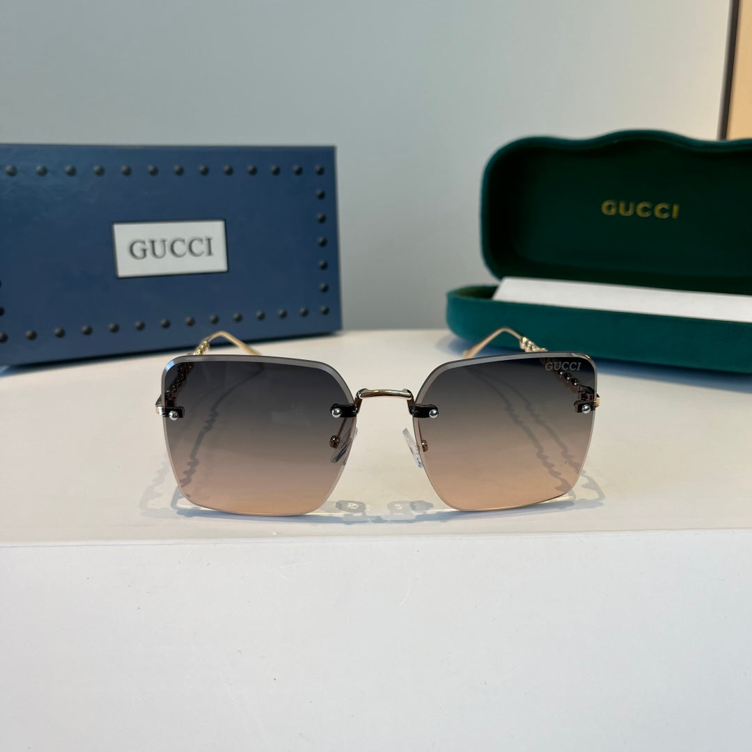 Gucci Oversized Silver Lens Sunglasses for Women - 398293 - detail image 2