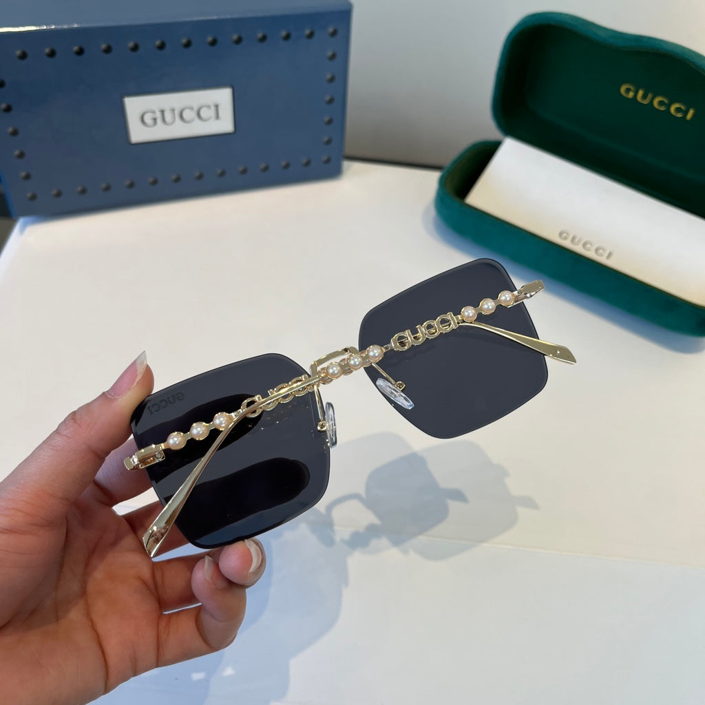 Gucci Oversized Silver Lens Sunglasses for Women - 398294 - detail image 8
