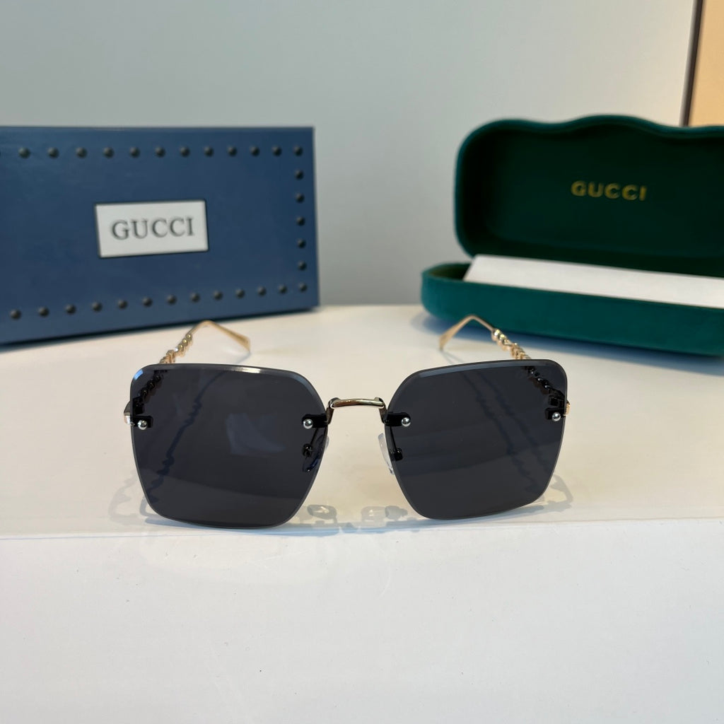 Gucci Oversized Silver Lens Sunglasses for Women - 398294 - detail image 2