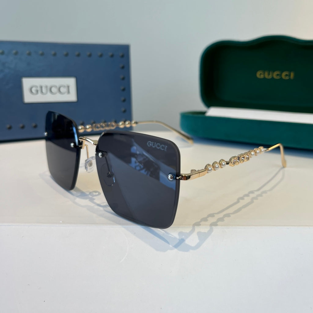 Gucci Oversized Silver Lens Sunglasses for Women - 398294 - detail image 3