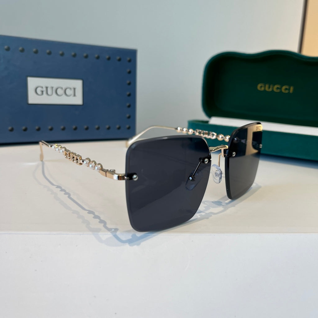 Gucci Oversized Silver Lens Sunglasses for Women - 398294