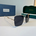Gucci Oversized Silver Lens Sunglasses for Women - 398294