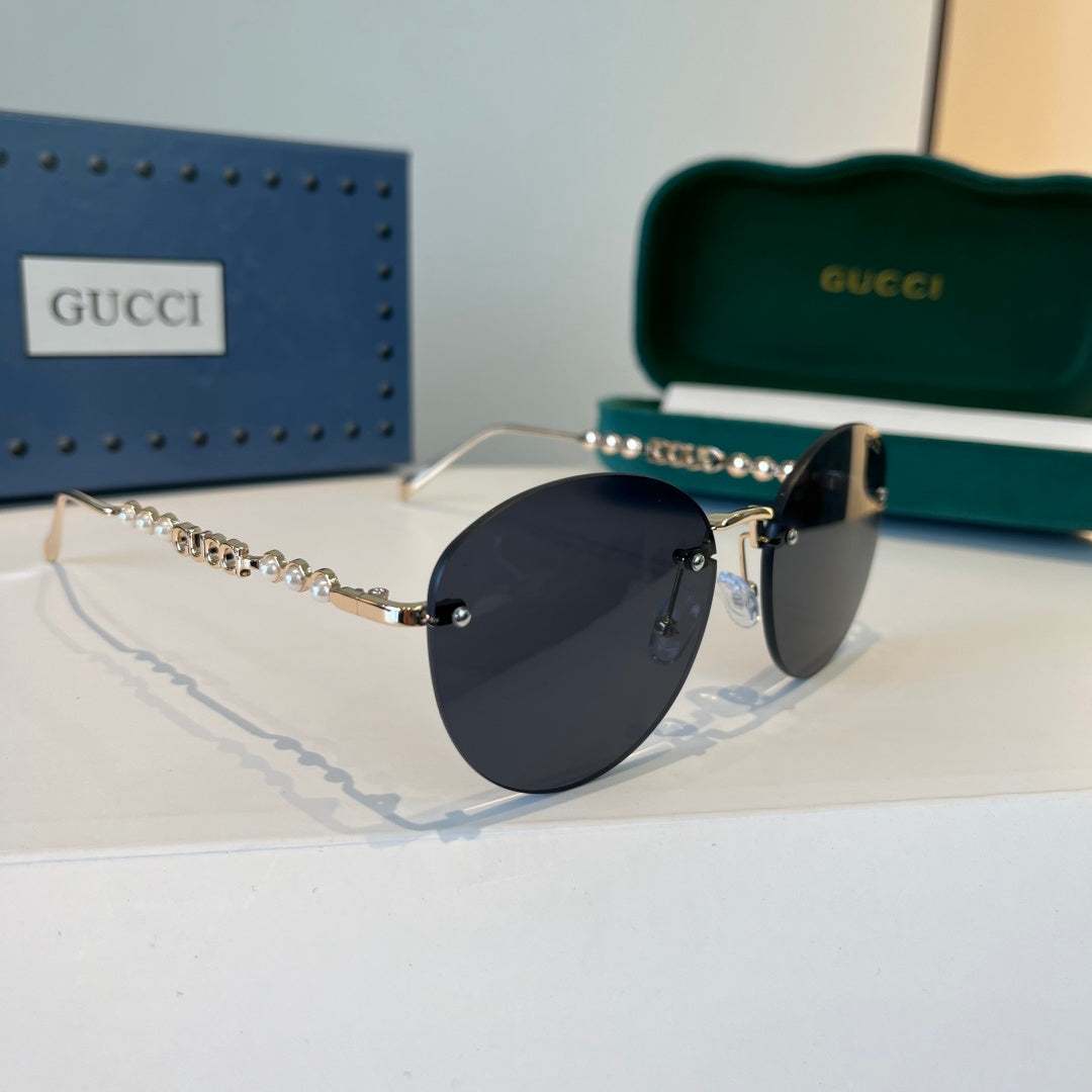 Gucci Oversized Silver Lens Sunglasses for Women - 398296
