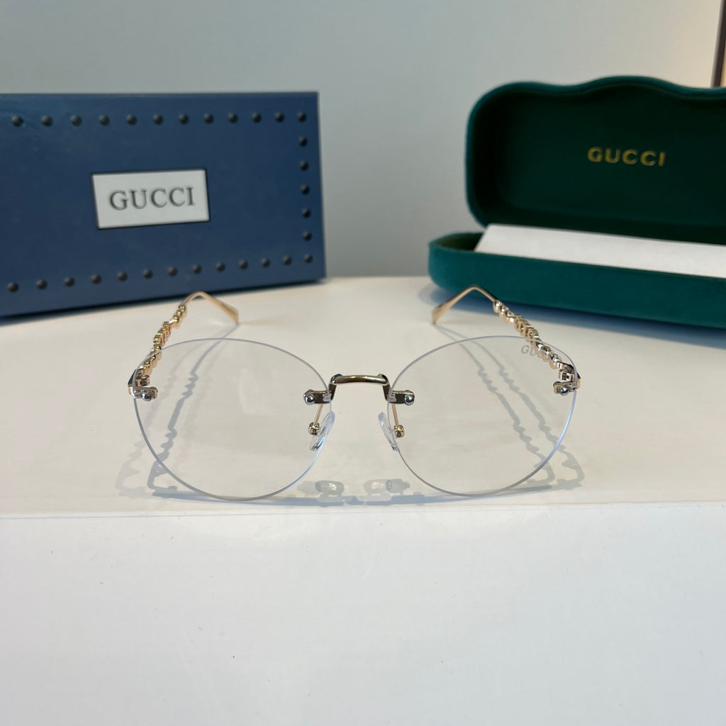 Gucci Oversized Silver Lens Sunglasses for Women - 866915 - detail image 2