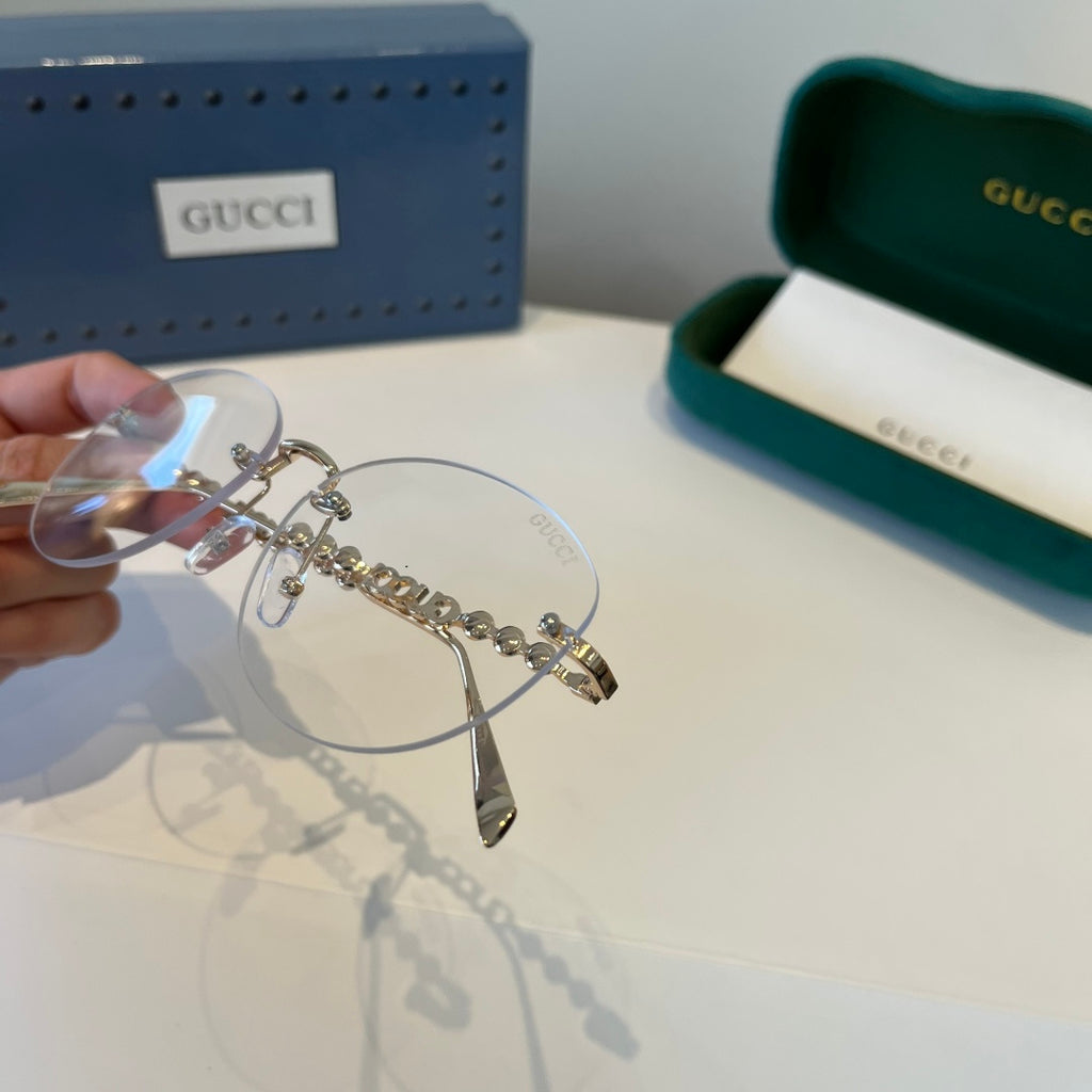 Gucci Oversized Silver Lens Sunglasses for Women - 398297 - detail image 7