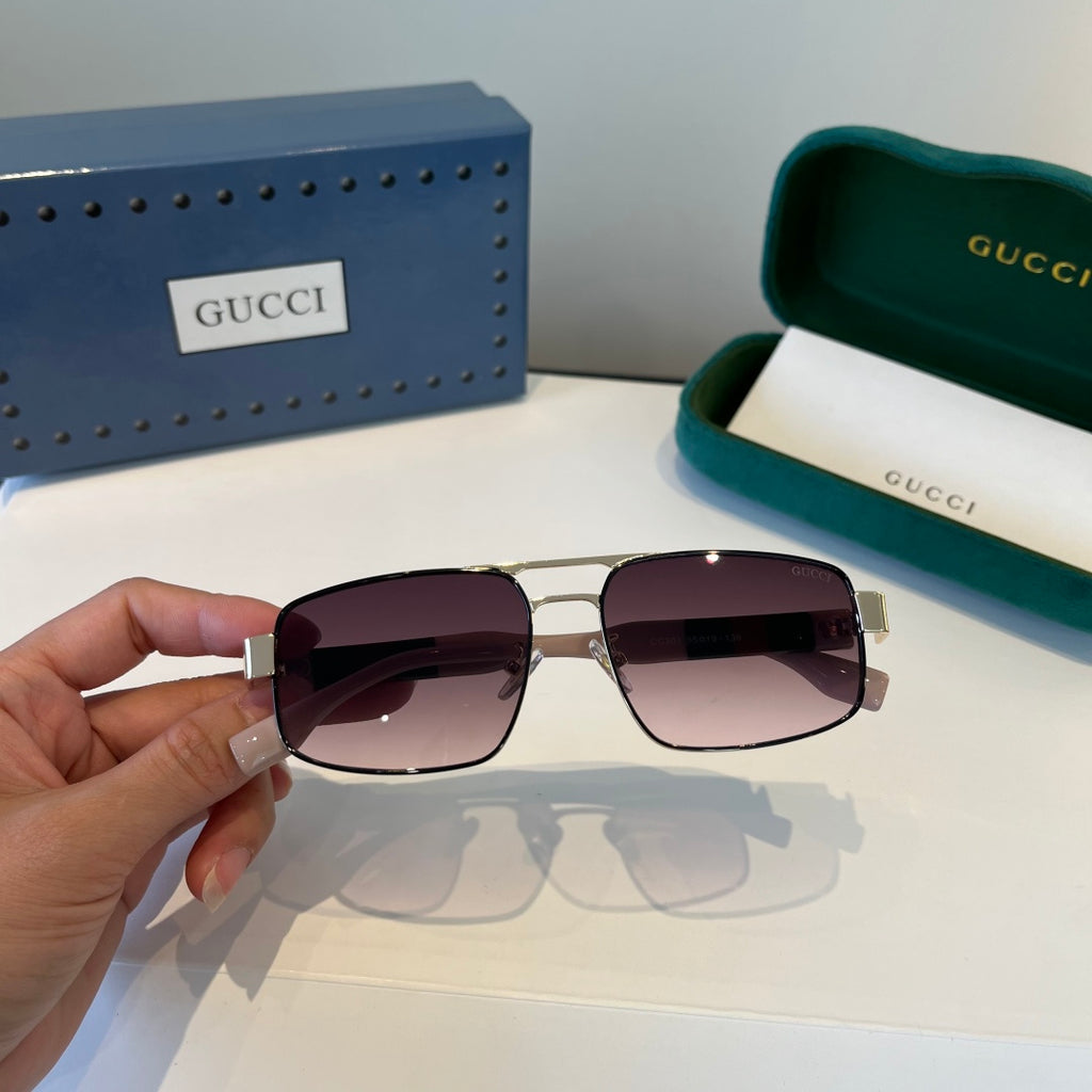 Gucci Oversized Silver Lens Sunglasses for Women - 997569 - detail image 5