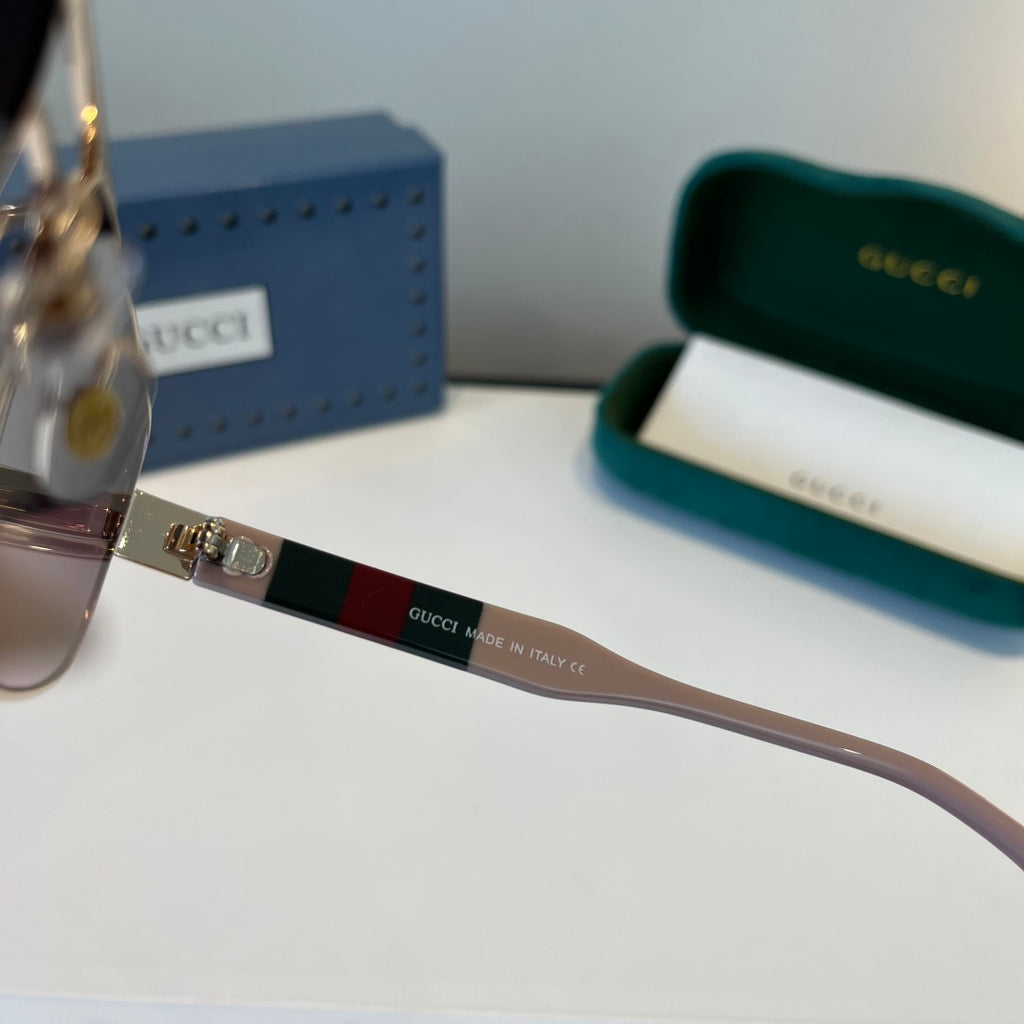 Gucci Oversized Silver Lens Sunglasses for Women - 866916 - detail image 10