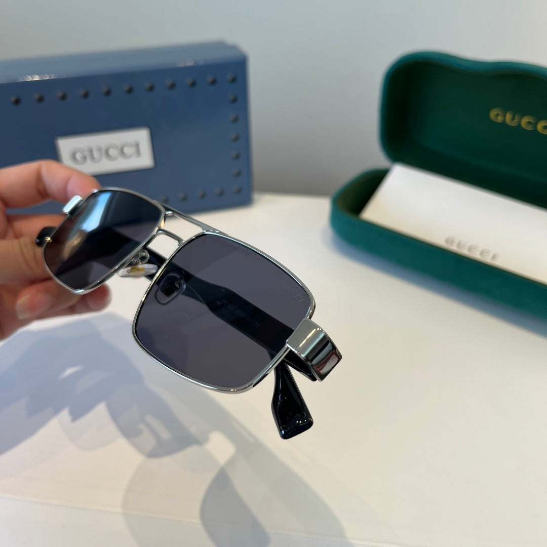 Gucci Oversized Silver Lens Sunglasses for Women - 398299 - detail image 9