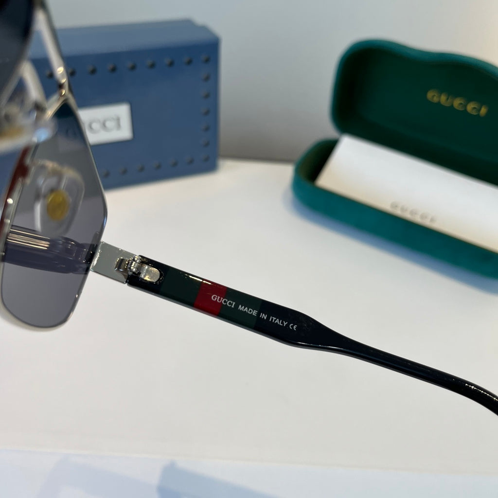 Gucci Oversized Silver Lens Sunglasses for Women - 398299 - detail image 5