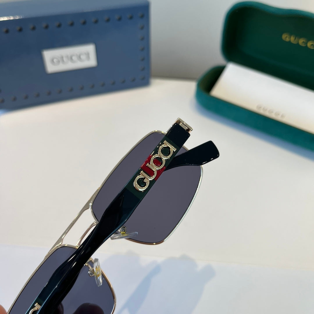 Gucci Oversized Silver Lens Sunglasses for Women - 398300 - detail image 8