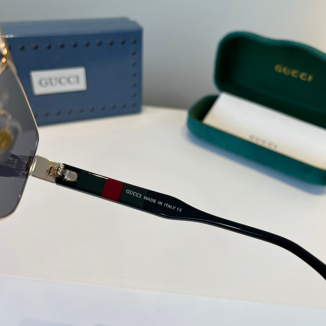 Gucci Oversized Silver Lens Sunglasses for Women - 398300 - detail image 9