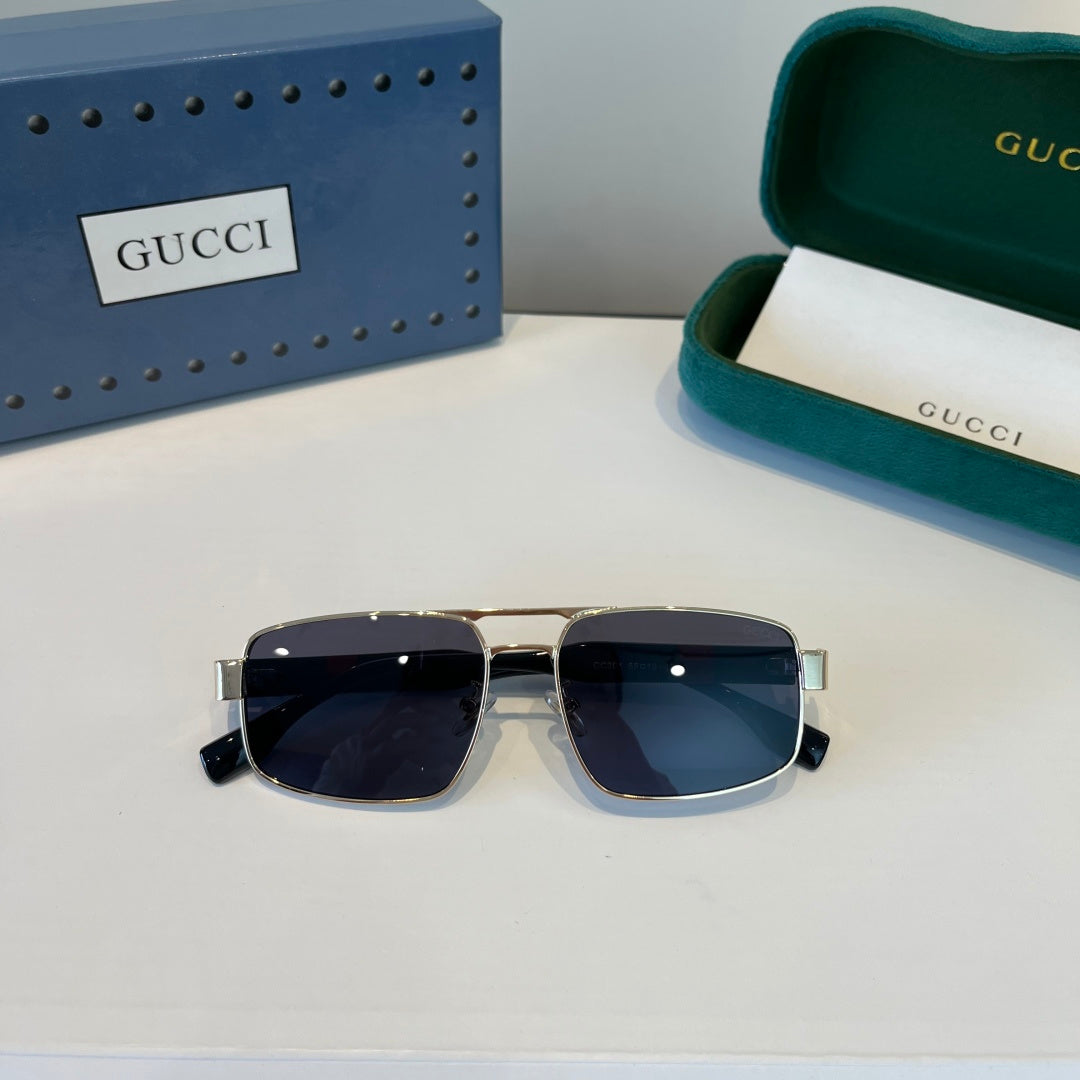 Gucci Oversized Silver Lens Sunglasses for Women - 398300 - detail image 5