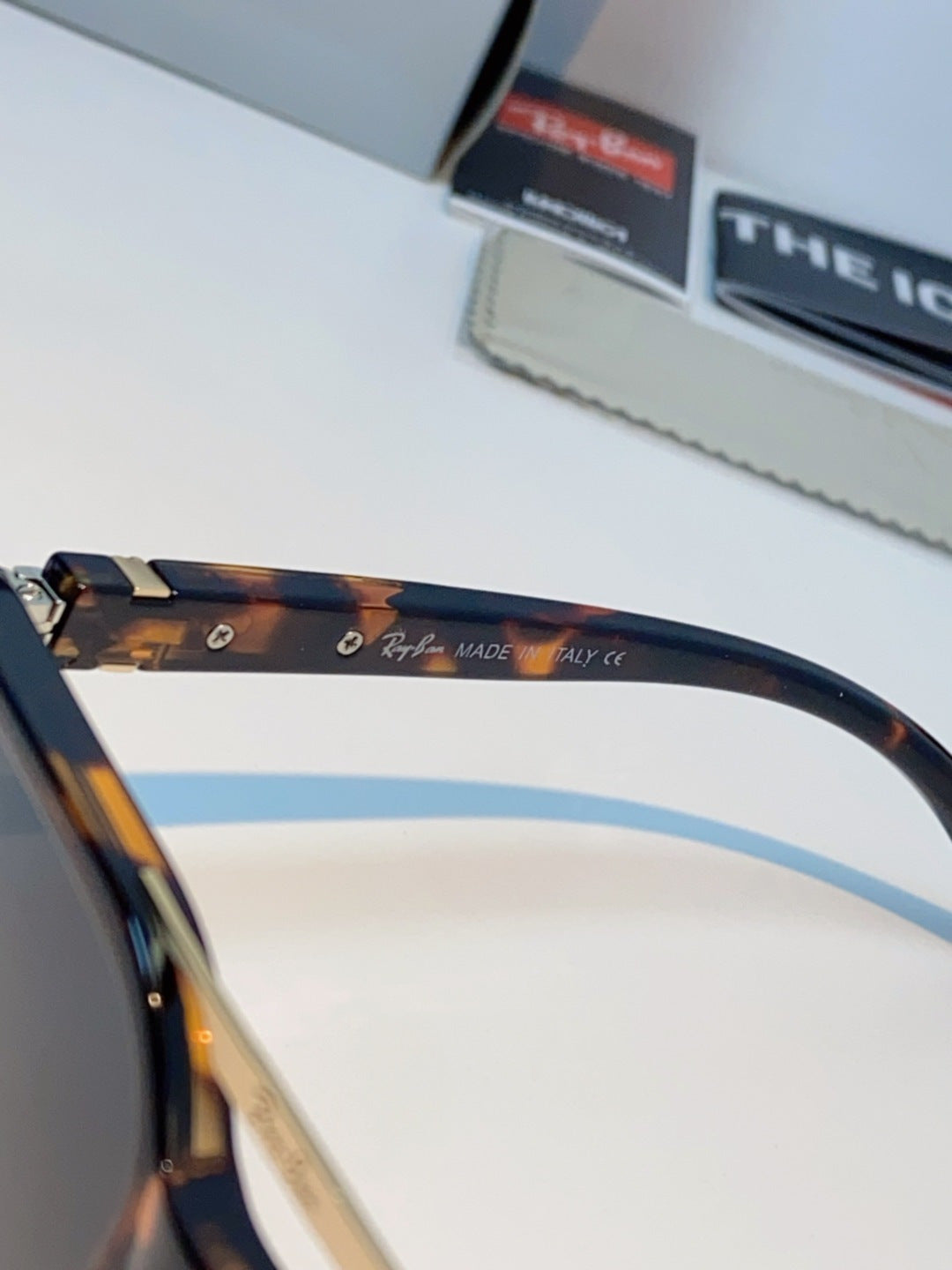 Ray-Ban RB8970 Polarized Square Black Lens Sunglasses for Men & Women - 433137 - detail image 8