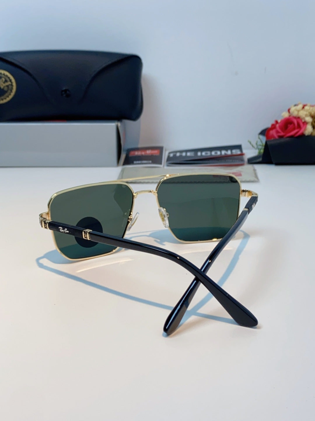 Ray-Ban RB58477 Polarized Oversized Black Lens Sunglasses for Men & W - 433128 - detail image 3