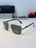 Ray-Ban RB58477 Polarized Oversized Black Lens Sunglasses for Men & W - 433128