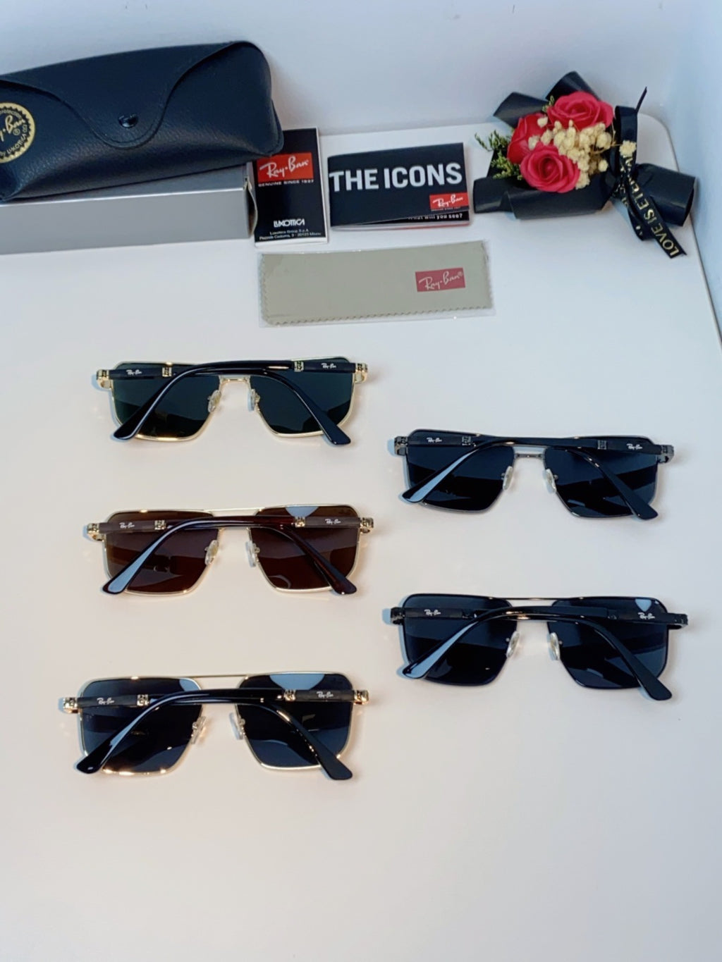 Ray-Ban RB58477 Polarized Oversized Black Lens Sunglasses for Men & W - 433128 - detail image 11