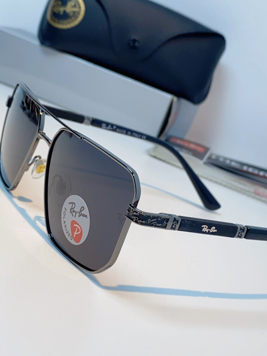 Ray-Ban RB58477 Polarized Oversized Black Lens Sunglasses for Men & W - 433131 - detail image 7
