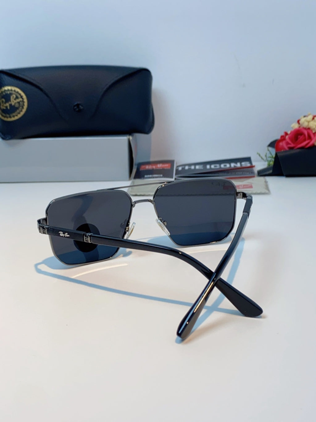 Ray-Ban RB58477 Polarized Oversized Black Lens Sunglasses for Men & W - 433131 - detail image 3
