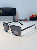 Ray-Ban RB58477 Polarized Oversized Black Lens Sunglasses for Men & Women