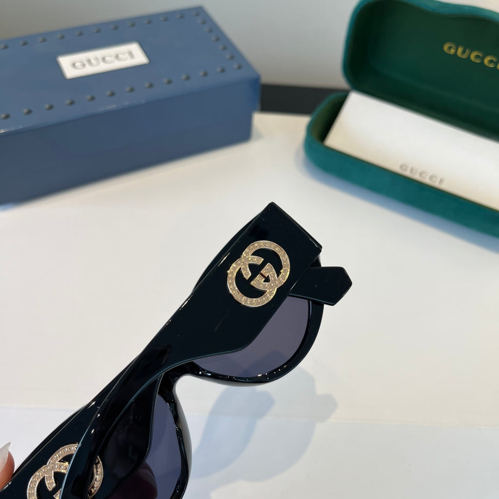 Gucci Cat-Eye Black Lens Sunglasses for Men & Women - 997575 - detail image 8