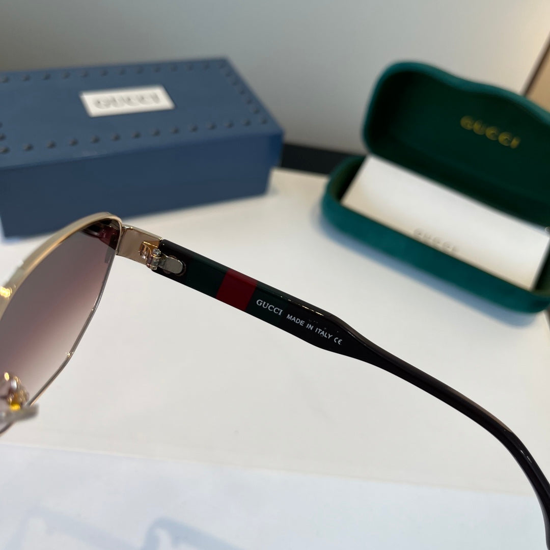 Gucci Oversized Silver Lens Sunglasses for Women - 398305 - detail image 4