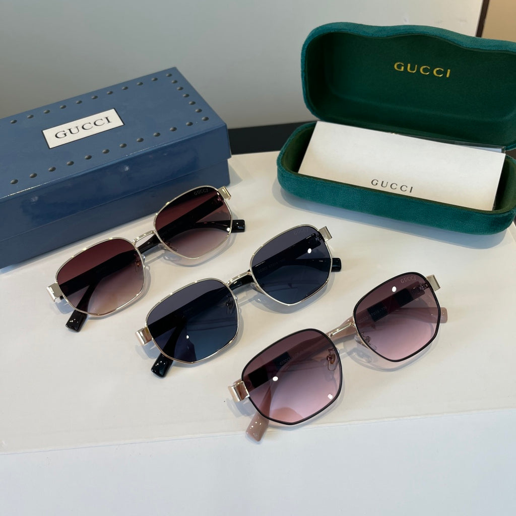 Gucci Oversized Silver Lens Sunglasses for Women - 398307 - detail image 11