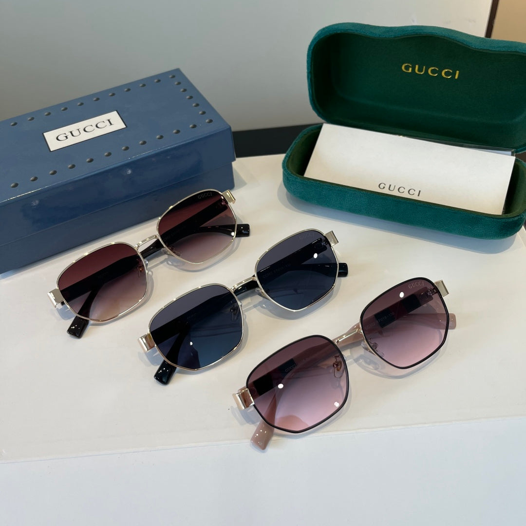 Gucci Oversized Silver Lens Sunglasses for Women - 398305 - detail image 10