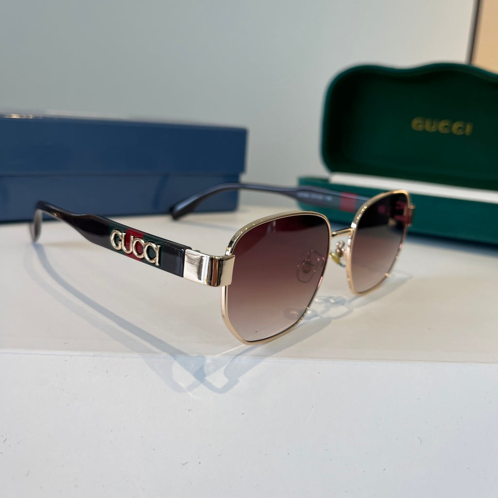 Gucci Oversized Silver Lens Sunglasses for Women - 398305
