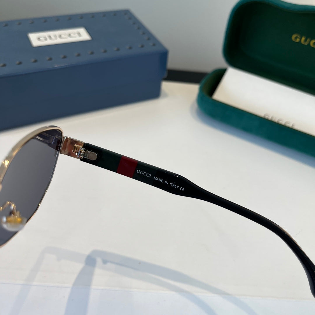 Gucci Oversized Silver Lens Sunglasses for Women - 997578 - detail image 4