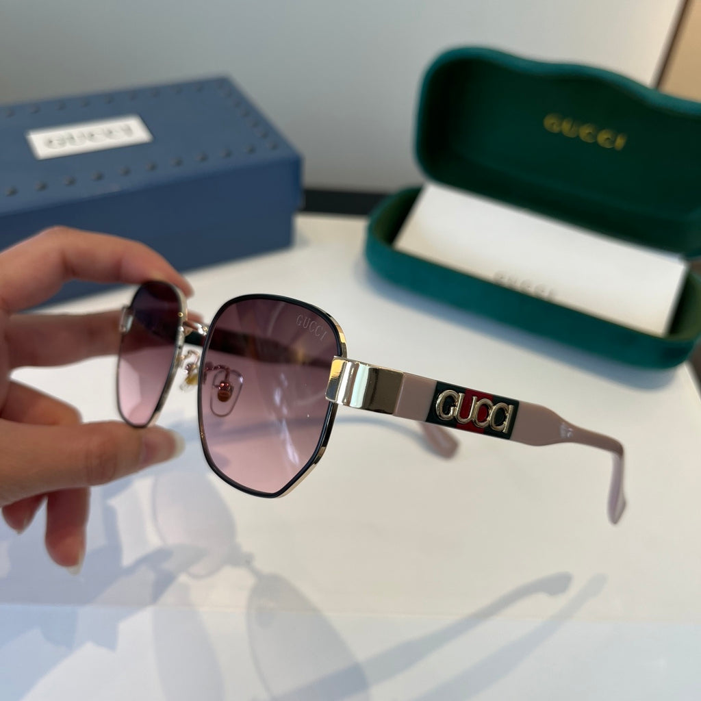 Gucci Oversized Silver Lens Sunglasses for Women - 398307 - detail image 4