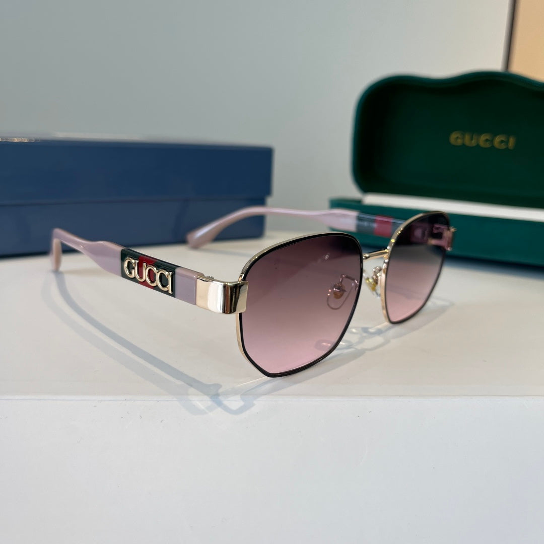 Gucci Oversized Silver Lens Sunglasses for Women - 398307