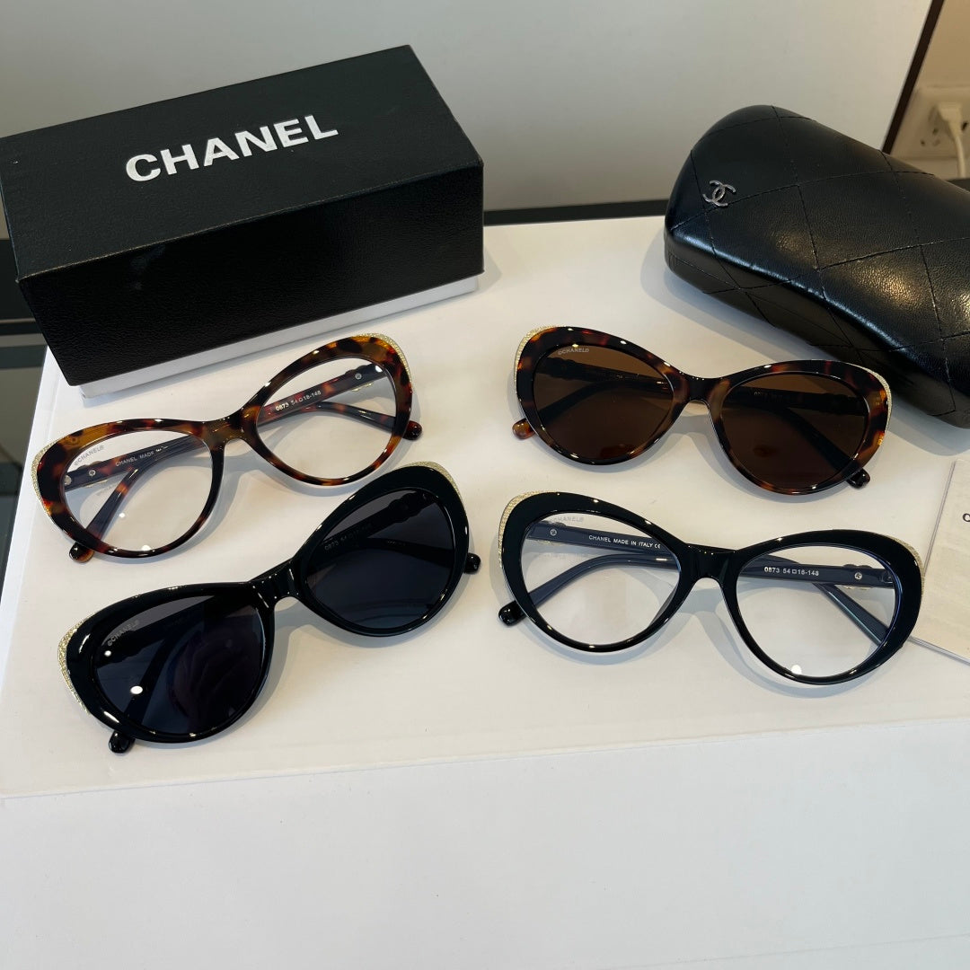 Chanel Cat-Eye Silver Lens Sunglasses for Men & Women - 997758 - detail image 11
