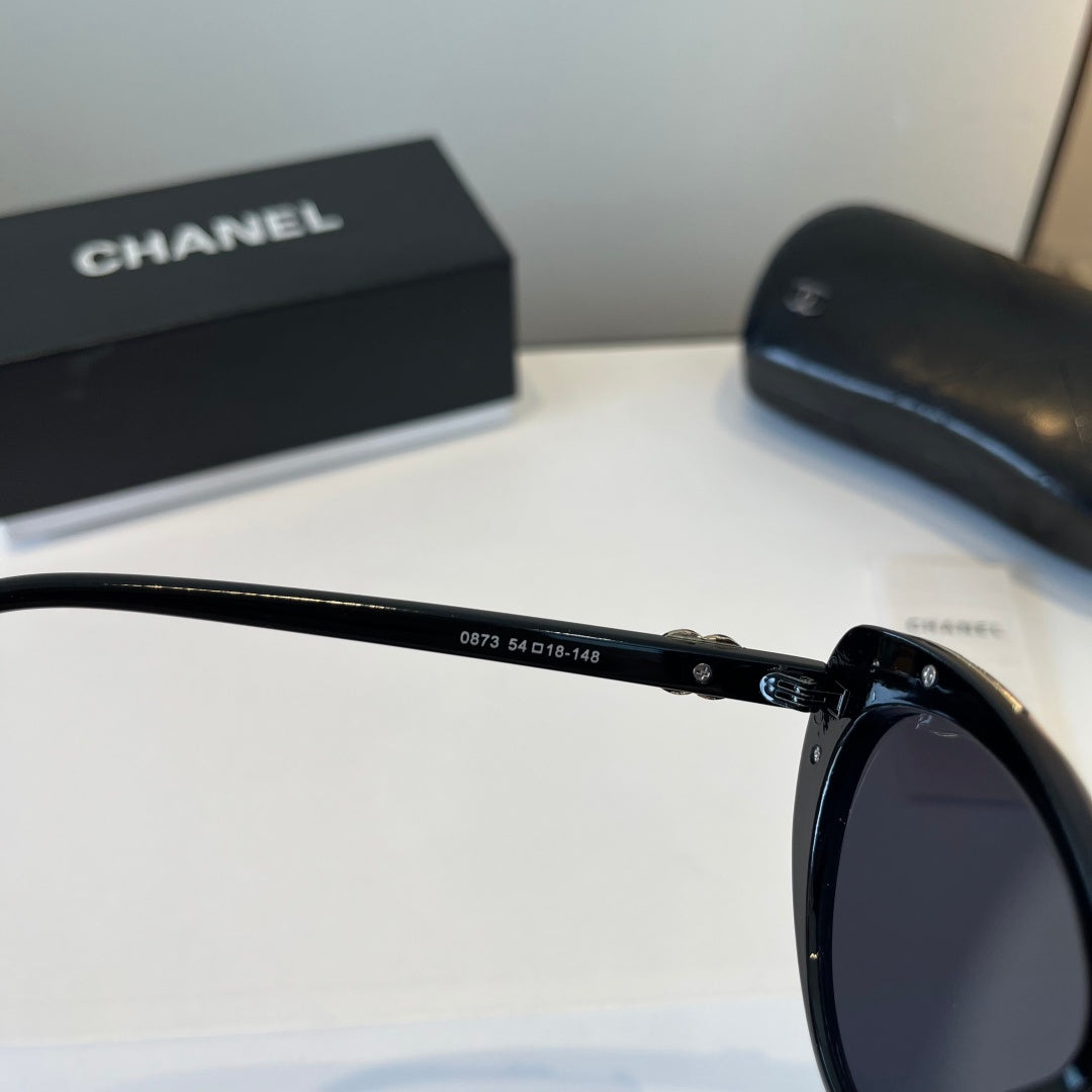 Chanel Cat-Eye Black Lens Sunglasses for Men & Women - 997757 - detail image 6