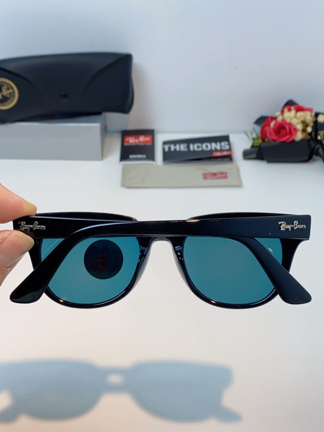 Ray-Ban RB2168P Polarized Square Brown Lens Sunglasses for Men & Wome - 867277 - detail image 5