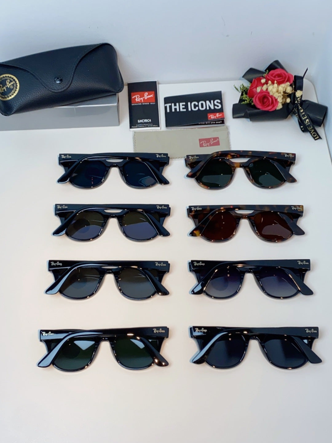 Ray-Ban RB2168P Polarized Square Black Lens Sunglasses for Men & Women - detail image 11