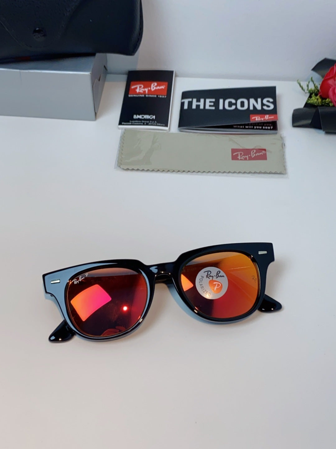 Ray-Ban RB2168P Polarized Square Brown Lens Sunglasses for Men & Wome - 867277 - detail image 9