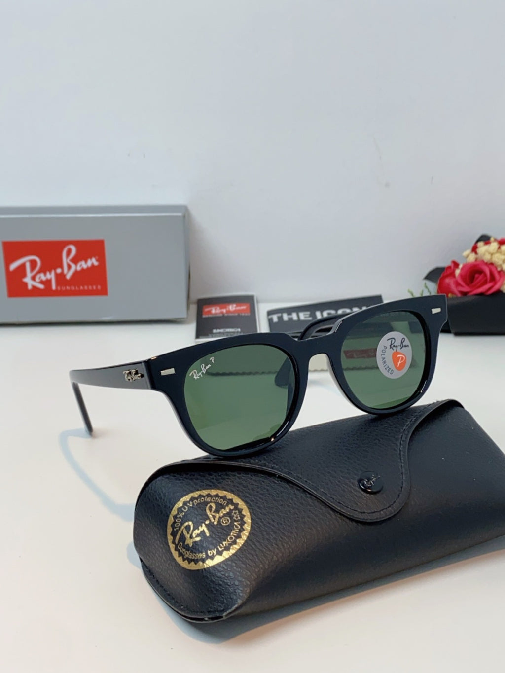 Ray-Ban RB2168P Polarized Square Black Lens Sunglasses for Men & Wome - 867280 - detail image 10