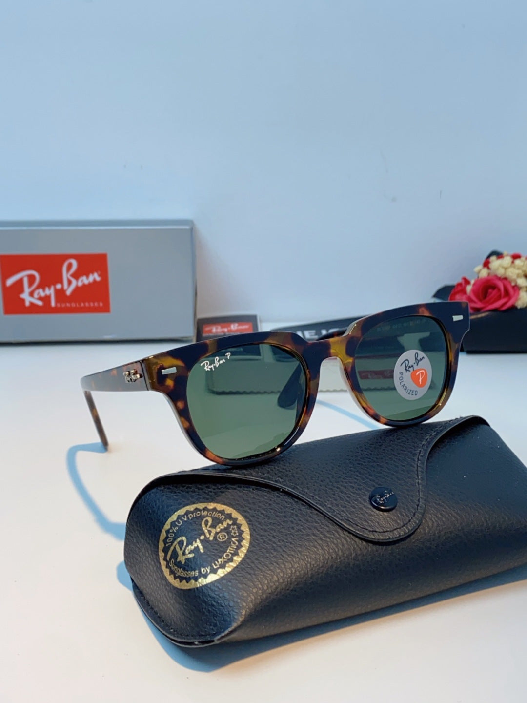Ray-Ban RB2168P Polarized Square Black Lens Sunglasses for Men & Wome - 867281 - detail image 10
