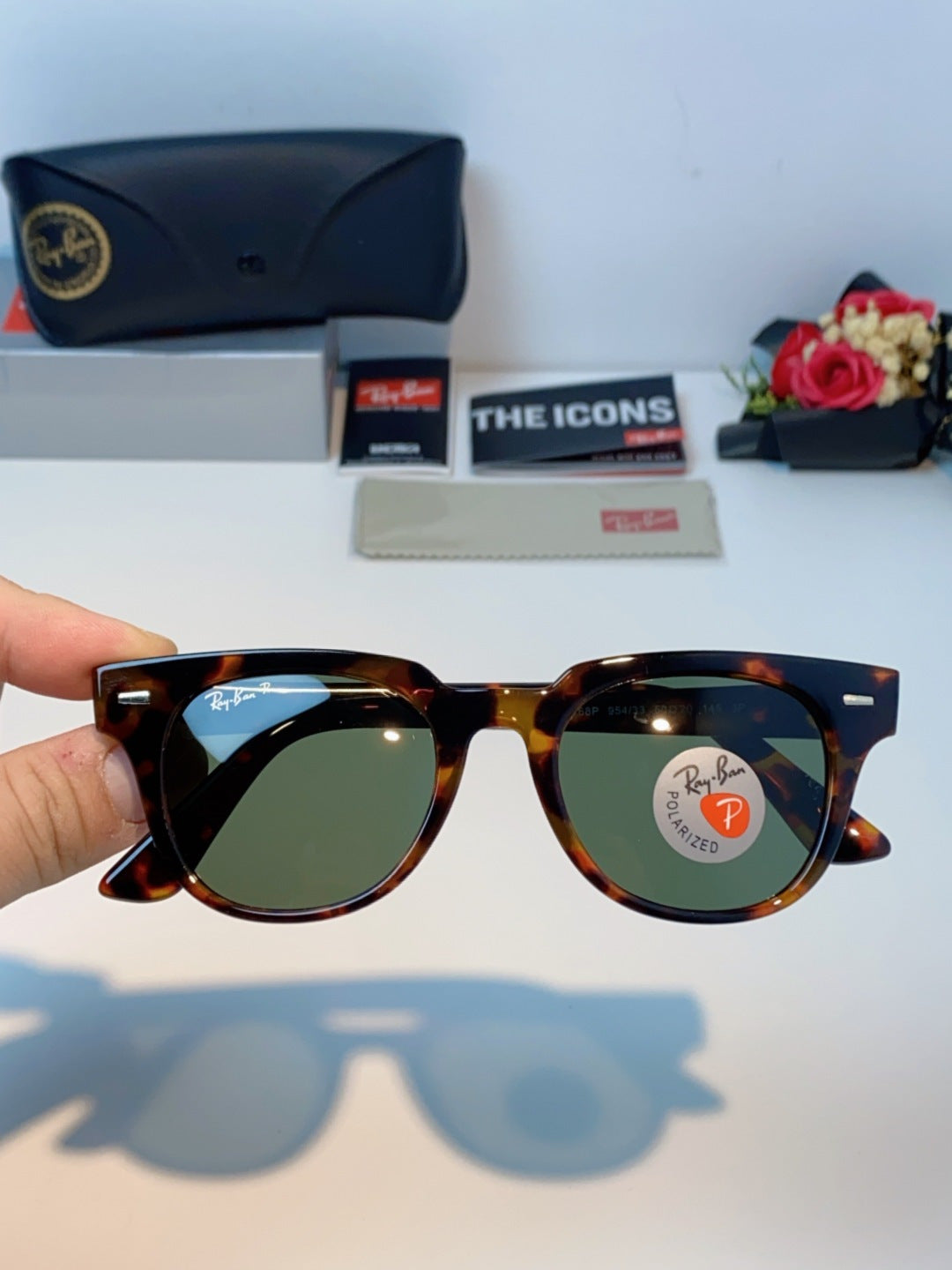 Ray-Ban RB2168P Polarized Square Black Lens Sunglasses for Men & Wome - 867281 - detail image 4