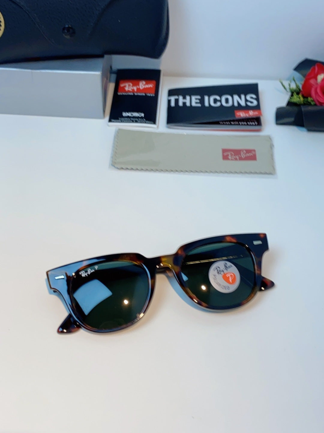 Ray-Ban RB2168P Polarized Square Black Lens Sunglasses for Men & Wome - 867281 - detail image 9