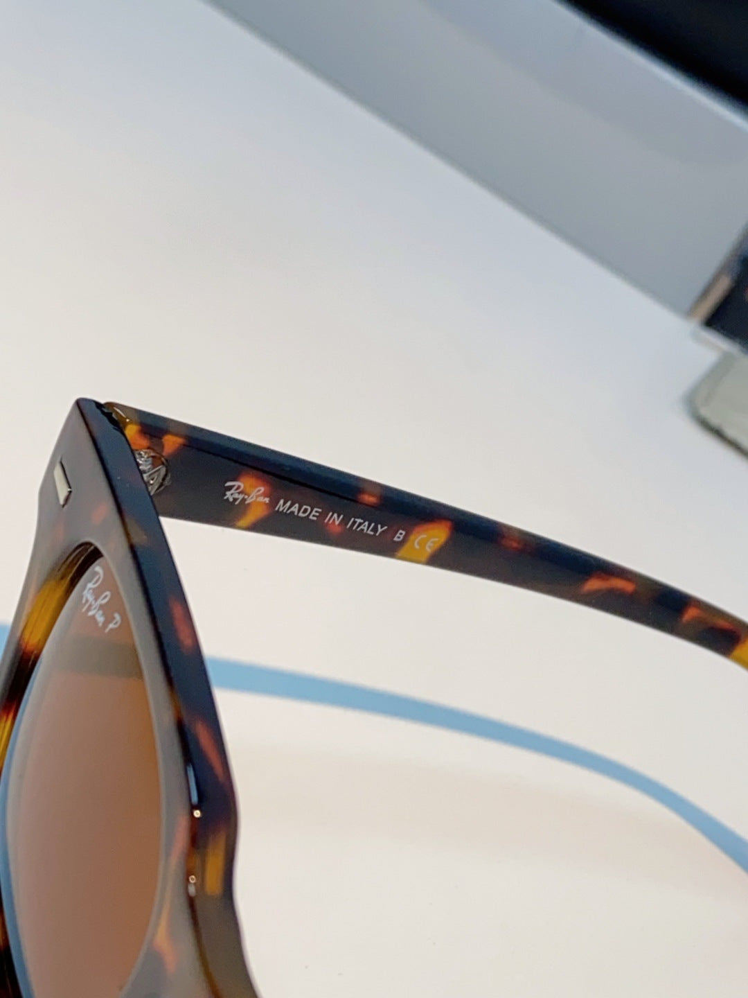 Ray-Ban RB2168P Polarized Square Brown Lens Sunglasses for Men & Women - detail image 8