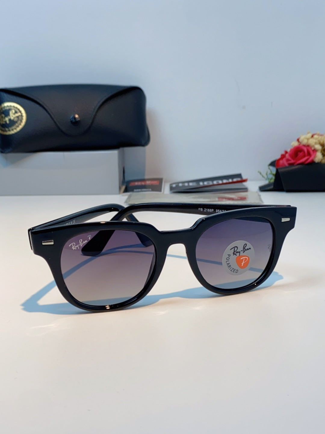 Ray-Ban RB2168P Polarized Square Black Lens Sunglasses for Men & Wome - 867283 - detail image 2