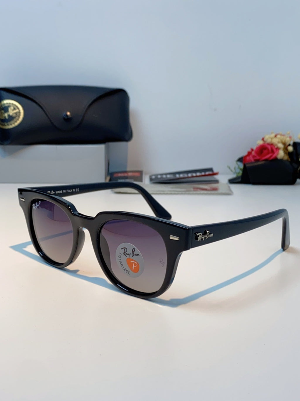 Ray-Ban RB2168P Polarized Square Black Lens Sunglasses for Men & Wome - 867283