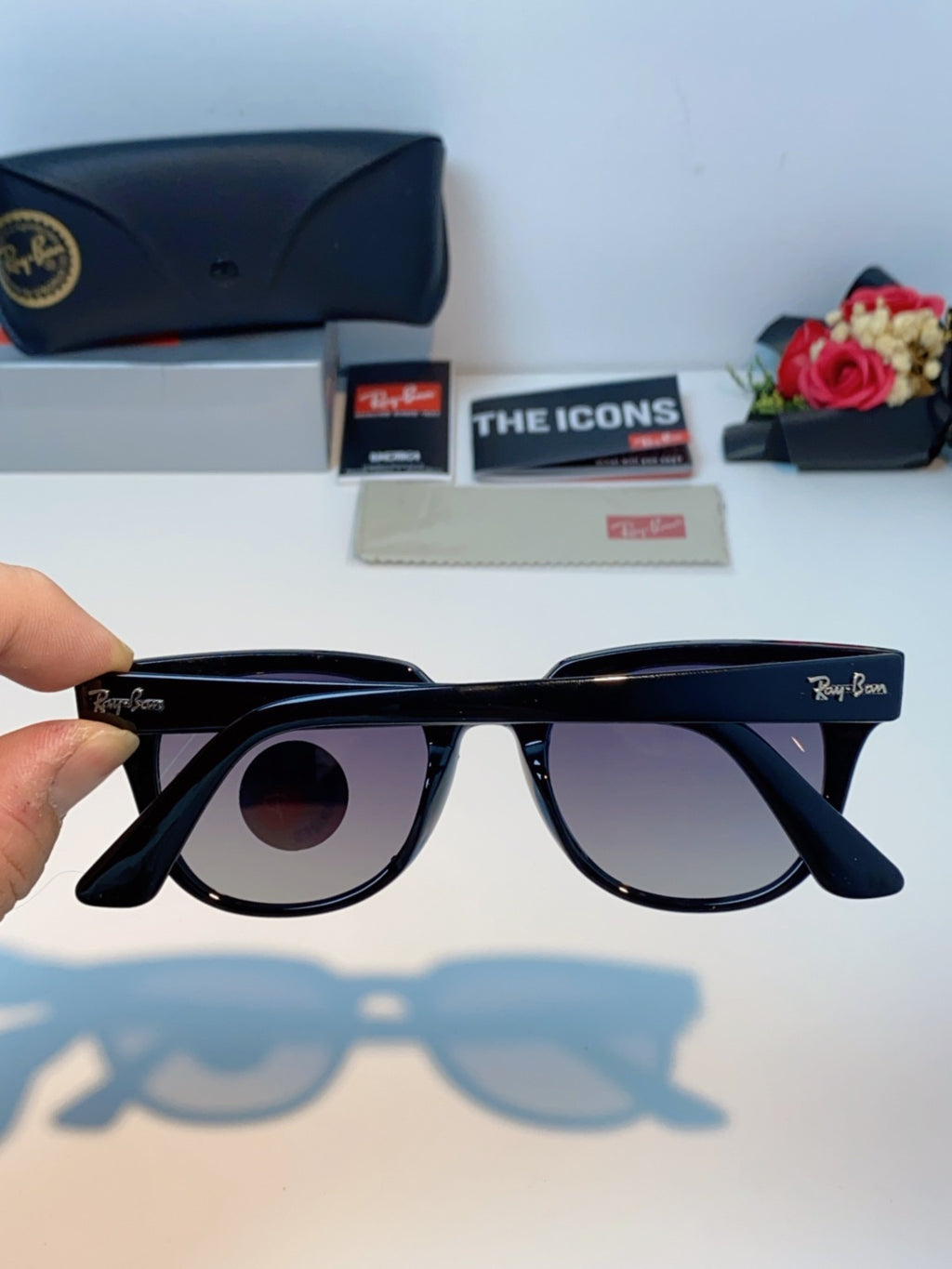 Ray-Ban RB2168P Polarized Square Black Lens Sunglasses for Men & Wome - 867283 - detail image 5