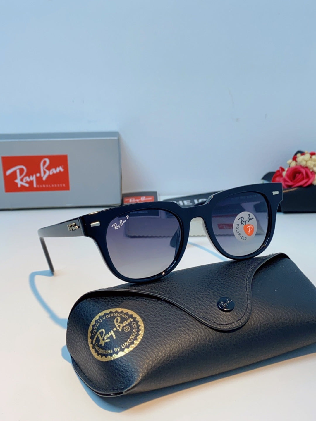 Ray-Ban RB2168P Polarized Square Black Lens Sunglasses for Men & Wome - 867283 - detail image 10