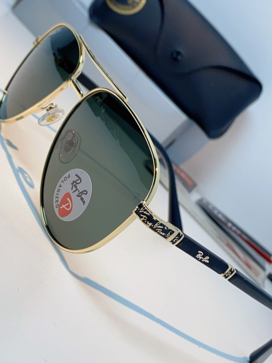 Ray-Ban RB58517 Polarized Aviator Black Lens Sunglasses for Men & Wom - 450049 - detail image 7